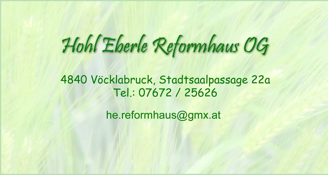 Logo Hohl Eberle Reformhaus OG
