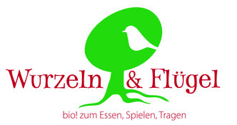 Logo Wurzeln & Flügel - bio!
zum Essen, Spielen, Tragen